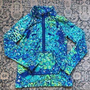Lilly Pulitzer Pullover in Sea Blue Lillys Lagoon
